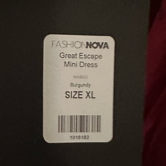 Great Escape Mini Dress - Burgundy - Fashion Nova - Picture 8 of 11